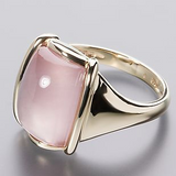 Anello retrò quadrato | Oro rosa