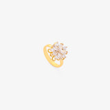 Anello girevole Flora accent | Oro