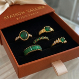 Anello Squisito in smeraldo Zarina | Oro