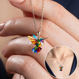 Bellissimo collier con rondine e orecchini in regalo, offerta per un periodo limitato | Oro