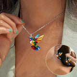 Bellissimo collier con rondine e orecchini in regalo, offerta per un periodo limitato | Oro