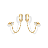Orecchini Adèle in catena | Oro