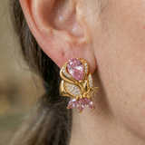 Orecchini Amorette petalo di rosa | Oro rosa