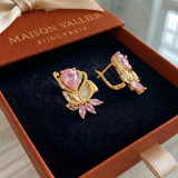 Orecchini Amorette petalo di rosa | Oro rosa