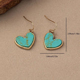 Orecchini amore turchese | Oro rosa