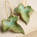 Orecchini a foglia verde | Oro