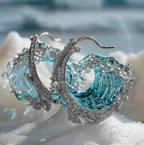 Orecchini Giuramenti dell'oceano | Oro