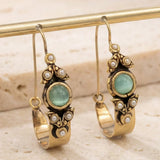 Orecchini dallo stile etno-retro con pendente | Oro