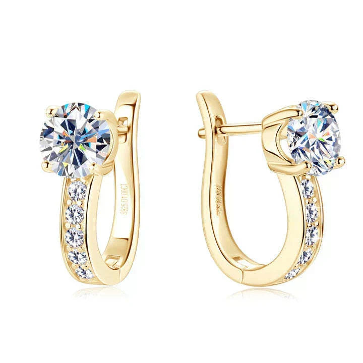 Orecchini in Argo con moissanite | Oro
