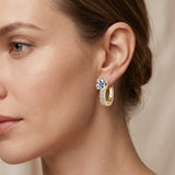 Orecchini in Argo con moissanite | Oro