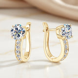 Orecchini in Argo con moissanite | Oro