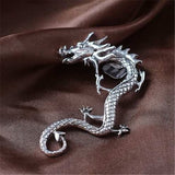 Orecchini a forma di drago | Oro bianco