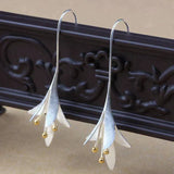 Orecchini a fiori | Oro bianco