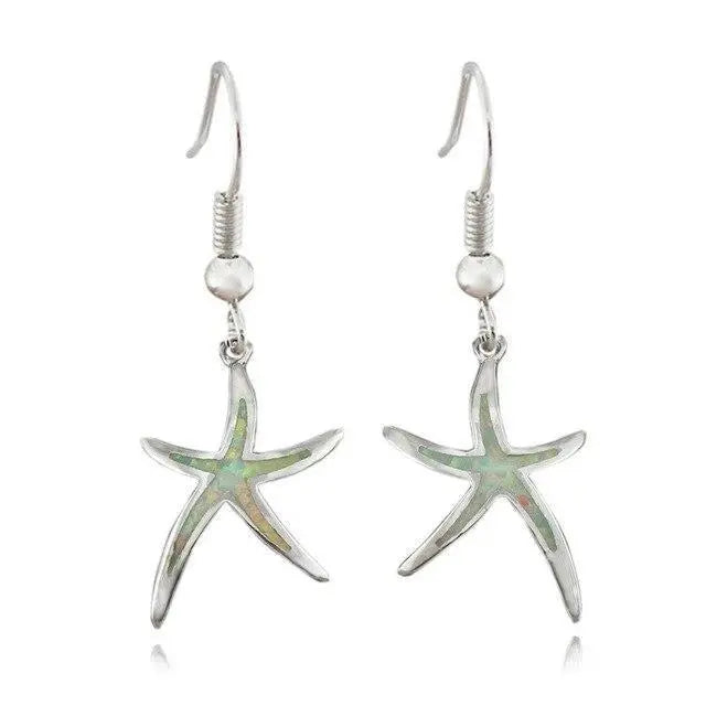 Orecchini in opale | Oro bianco