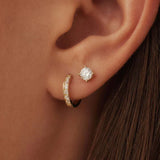 Orecchini in pietra Dara brillante | Oro