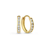 Orecchini in pietra Dara brillante | Oro
