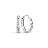 Orecchini in pietra Dara brillante | Oro bianco