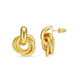 Orecchini intrecciati | Oro bianco