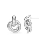 Orecchini intrecciati | Oro bianco