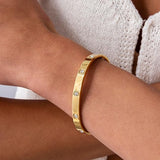 Bracciale aureola a Pois | Oro
