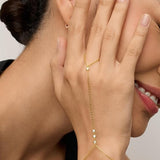 Bracciale a catena con perle | Oro