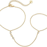 Bracciale a catena con perle | Oro