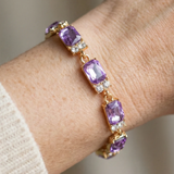 Bracciale charm ametista Valleria | Oro