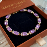 Bracciale charm ametista Valleria | Oro