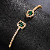 Bracciale Claudia in smeraldo | Oro