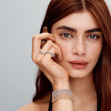 Bracciale cubano pavé | Oro