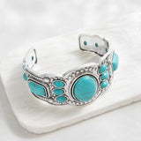 Bracciale a cuffia céleste Valcourt | Oro bianco