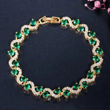 Bracciale Diana smeraldo | Oro