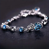 Bracciale éclat cuore oceano | Oro bianco