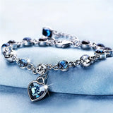 Bracciale éclat cuore oceano | Oro bianco