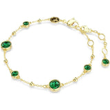 Bracciale delicato in smeraldo | Oro