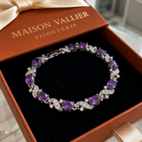 Bracciale Giada Valethyst | Oro bianco