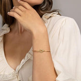 Bracciale infinito nodo d'amore | Oro
