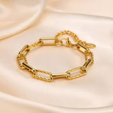 Bracciale Lorielle a maglie spesse | Oro