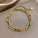 Bracciale Lorielle a maglie spesse | Oro