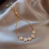 Bracciale margherita in cristallo | Oro