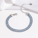 Bracciale firmato brillante | Oro bianco