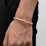 Bracciale tennis classico a grappolo | Oro