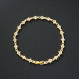 Bracciale tennis classico a grappolo | Oro