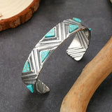 Bracciale Tribal boho rétro con turchese | Oro