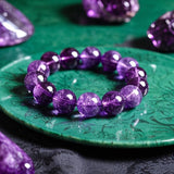 Bracciale Valeria con perle viola | Oro