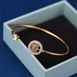 Bracciale regolabile albero della vita | Oro