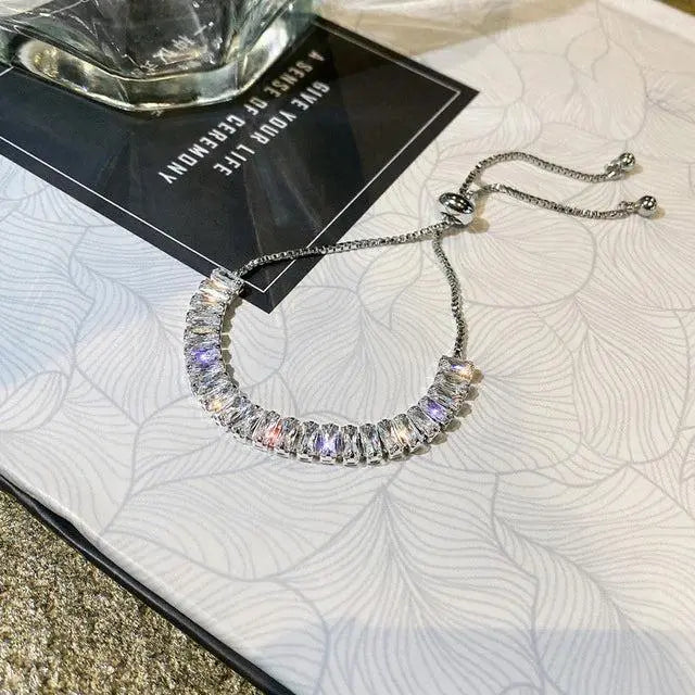Bracciale regolabile con brillanti | Oro