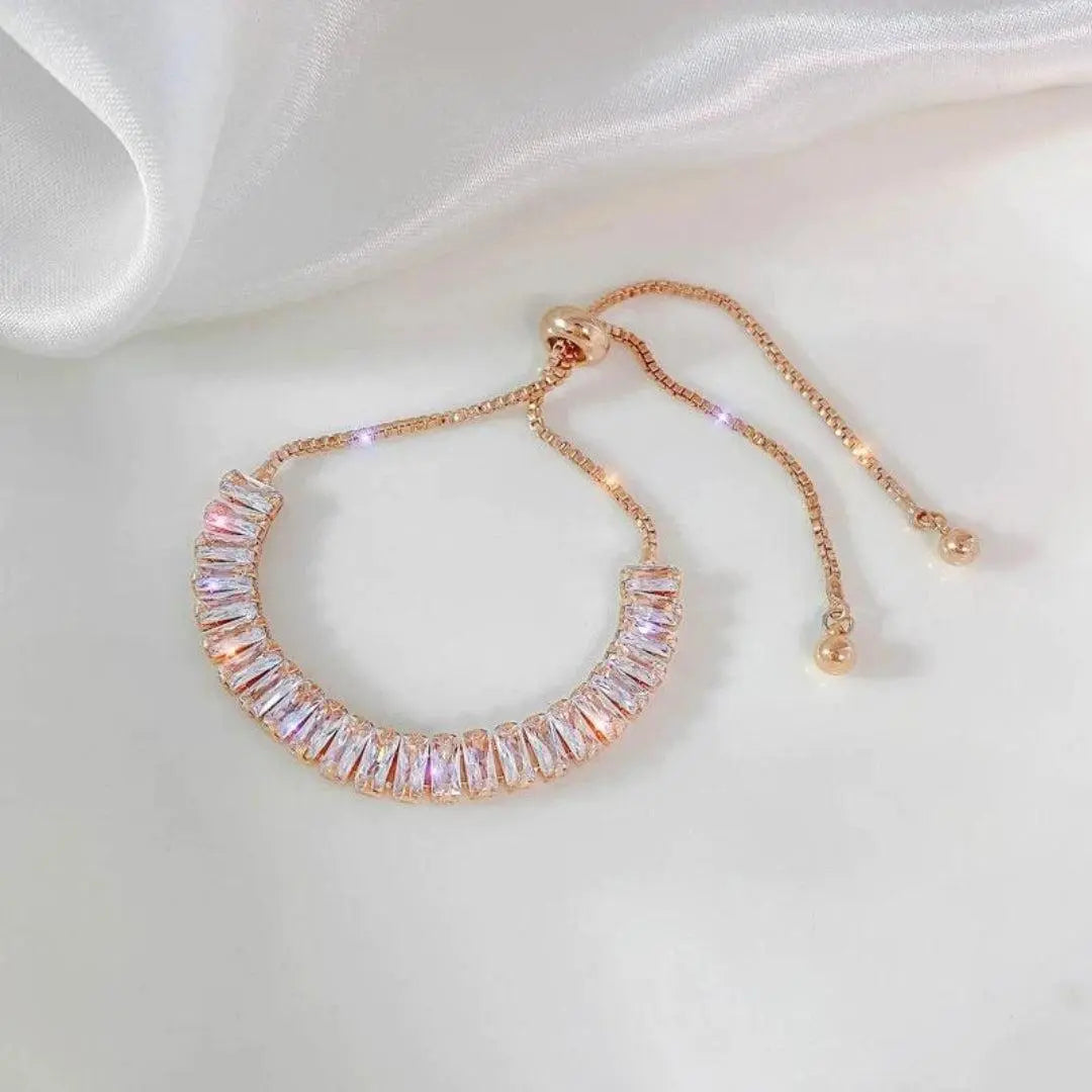 Bracciale regolabile con brillanti | Oro