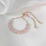 Bracciale regolabile con brillanti | Oro