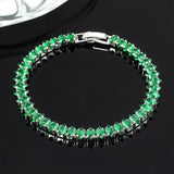 Bracciale con pietre di smeraldo | Oro